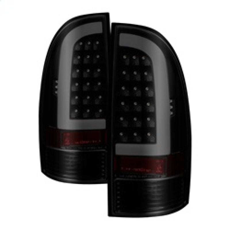 xTune 05-15 Toyota Tacoma (Excl LED Tail Lights) LED Tail Lights - Blk Smk (ALT-ON-TT05-LBLED-BSM) - eliteracefab.com