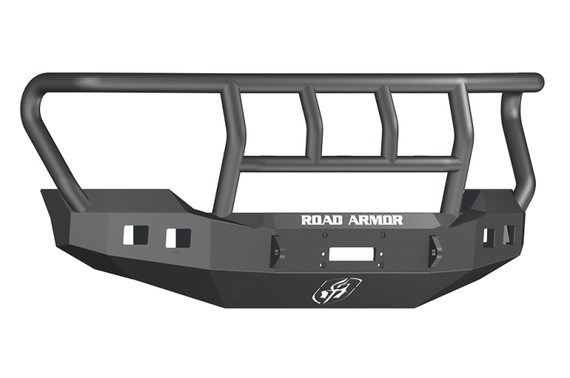 Road Armor 11-16 Ford F-250 Stealth Front Winch Bumper w/Titan II Guard Wide Flare - Tex Blk Road Armor
