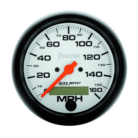 Autometer Phantom 3-3/8in 160 MPH In-Dash Electric Programmable Speedometer 5888