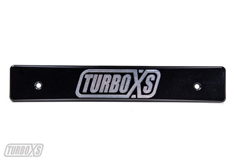 Turbo XS 15-17 Subaru WRX/STi Billet Aluminum License Plate Delete Black Machined TurboXS Logo WS15-LPD-BLK-TXS