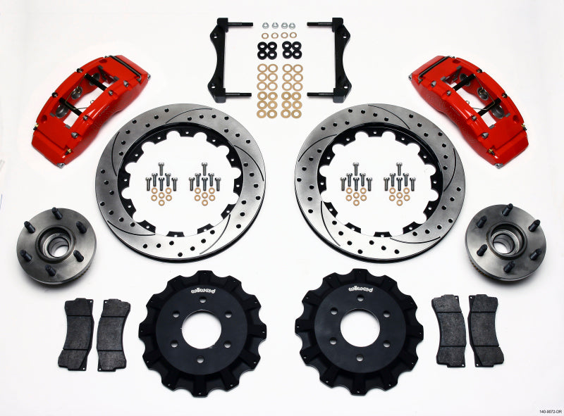 Wilwood TC6R Front Kit 16.00in Drilled Red 2004-2008 Ford F150 Wilwood