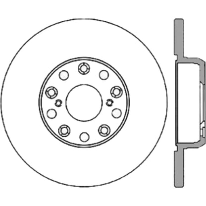 StopTech Power Slot 01-05 Lexus IS300 Rear Left Slotted Cryo Rotor Stoptech