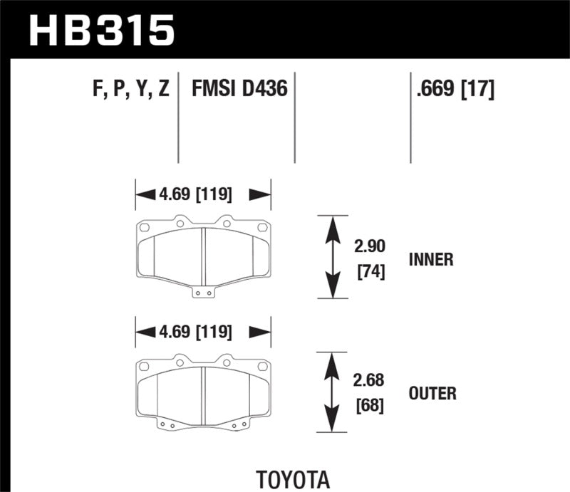 Hawk HPS Street Brake Pads - eliteracefab.com