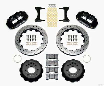Wilwood Narrow Superlite 6R Front Hat Kit 12.88in Drilled 93-96 Mazda RX7 Wilwood