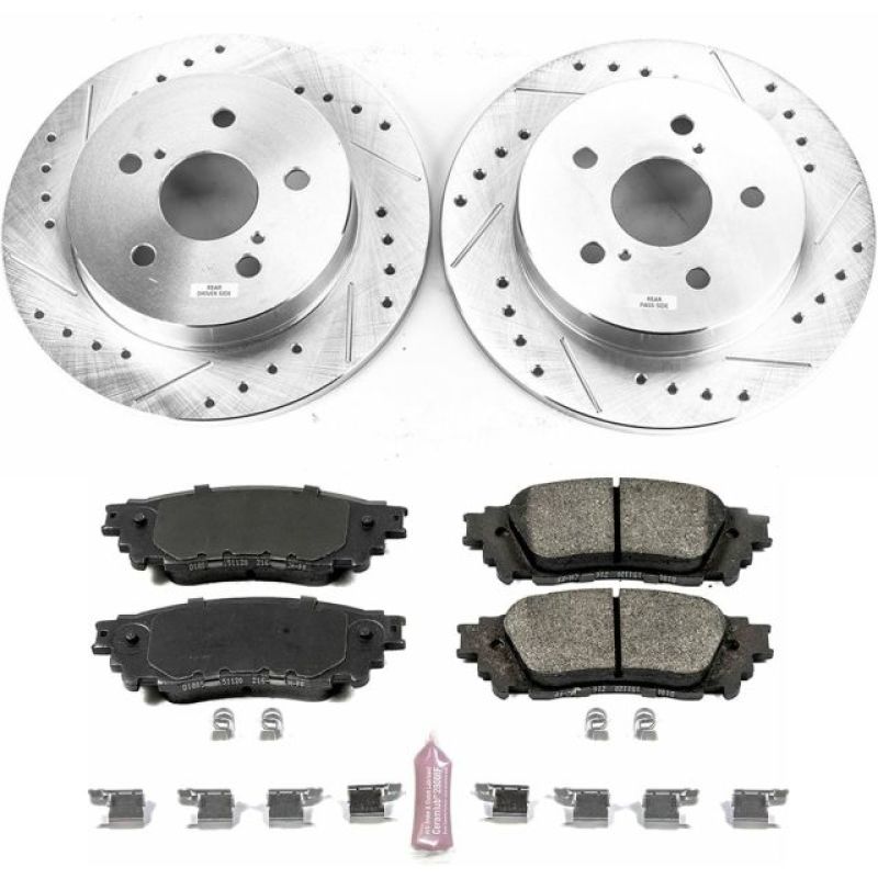 Power Stop 15-17 Lexus NX200t Rear Z23 Evolution Sport Brake Kit - eliteracefab.com