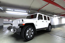 Load image into Gallery viewer, Rally Armor 18-22 Jeep JL Wrangler Black UR Mud Flap w/ Grey Logo - eliteracefab.com