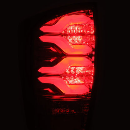 AlphaRex 16-20 Toyota Tacoma PRO-Series LED Tail Lights Red Smoke - eliteracefab.com