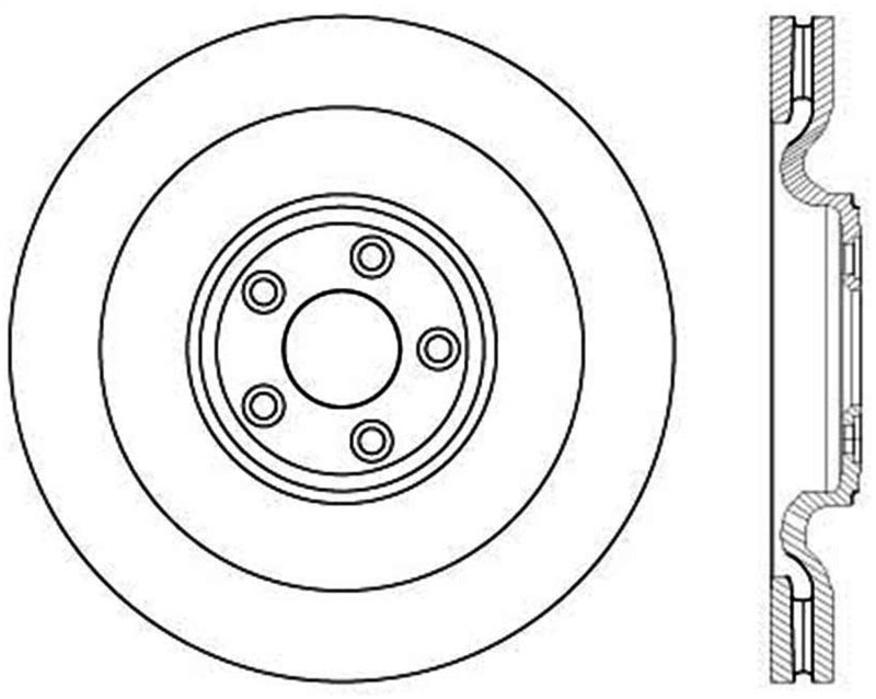 StopTech Slotted & Drilled Sport Brake Rotor Stoptech