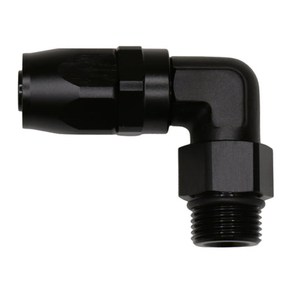 DeatschWerks 10AN ORB Female Swivel 90-Degree Hose End CPE - Anodized Matte Black