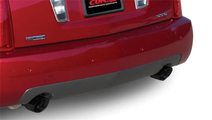 Corsa 05-07 Cadillac STS 4.6L 2.5in Axle-Back Dual Rear w Single 4in Black Pro-Series Tips CORSA Performance