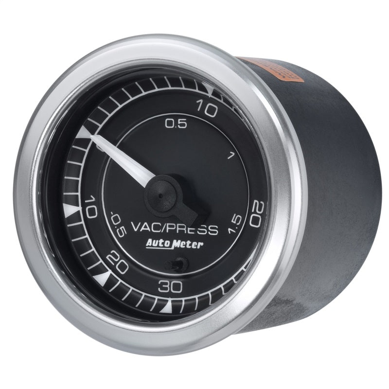 Autometer Chrono 2-1/16in 30INHG-30PSI Vaccum/Boost Gauge 8159