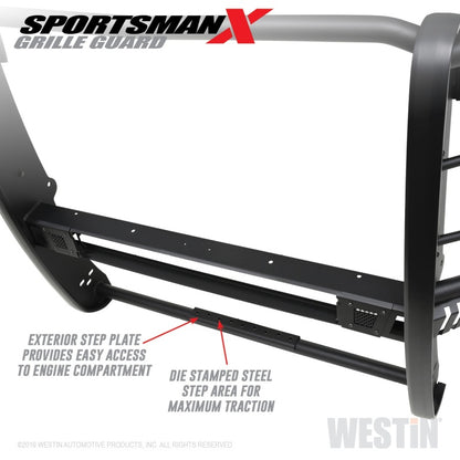 Westin 2020 Chevy Silverado 2500/3500 Sportsman X Grille Guard - Textured Black Westin