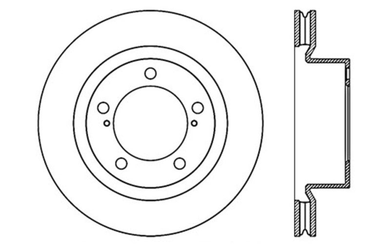 StopTech Slotted & Drilled Sport Brake Rotor Stoptech
