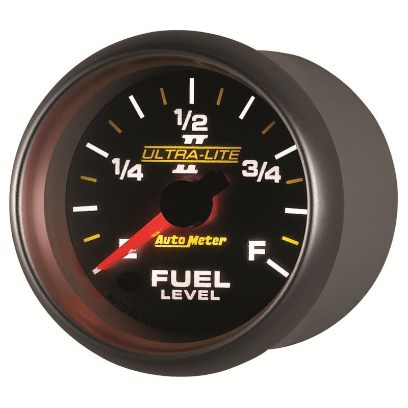 Autometer Ultra-Lite II 2-1/16in 0-280 Ohm Programmable Fuel Level Gauge 4910