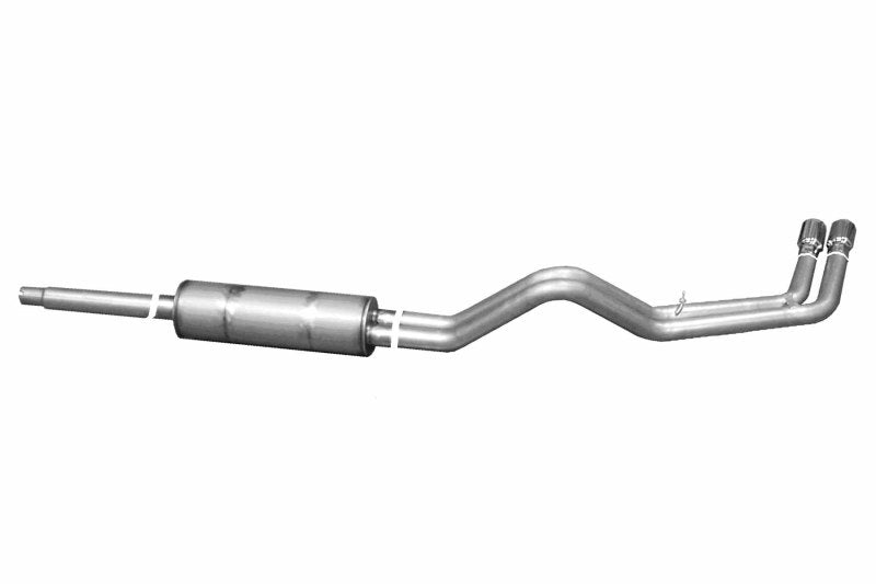 Gibson 87-92 Ford F-150 Custom 4.9L 2.5in Cat-Back Dual Sport Exhaust - Aluminized Gibson