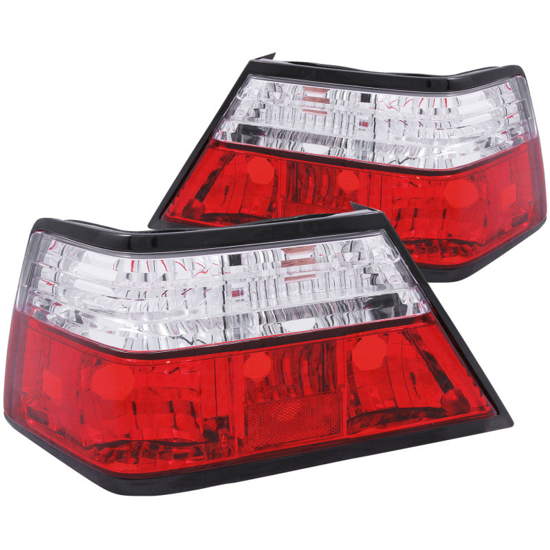 ANZO 1986-1995 Mercedes Benz E Class W124 Taillights Red/Clear - eliteracefab.com