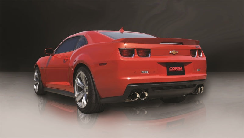 Corsa 12-13 Chevrolet Camaro Coupe ZL1 6.2L V8 Polished Sport Cat-Back + XO Exhaust - eliteracefab.com