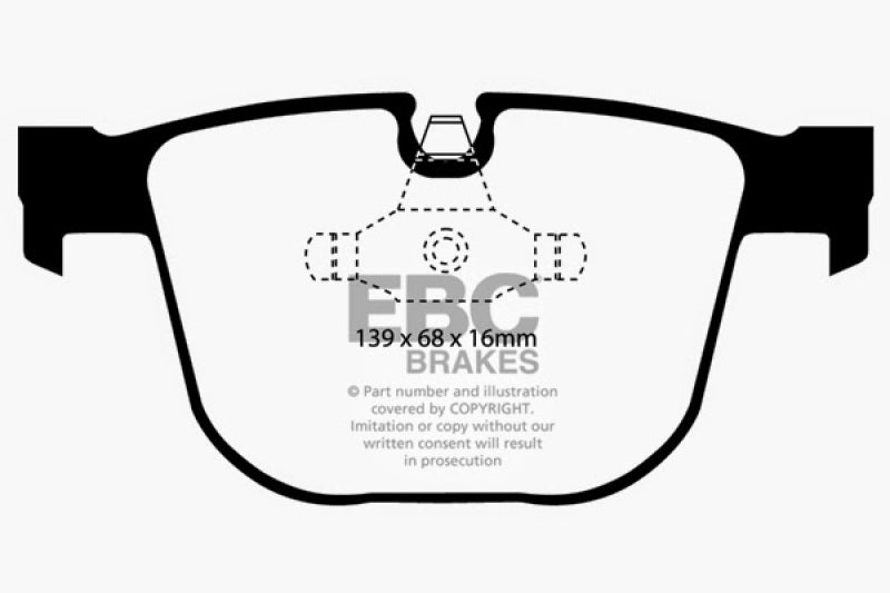 EBC Ultimax2 Rear Brake Pads - UD919 EBC