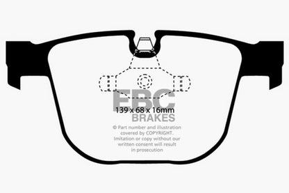 EBC Ultimax2 Rear Brake Pads - UD919 EBC