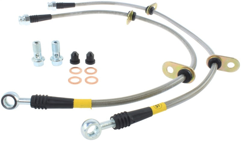 StopTech 06-09 Honda S2000 Front SS Brake Lines - eliteracefab.com