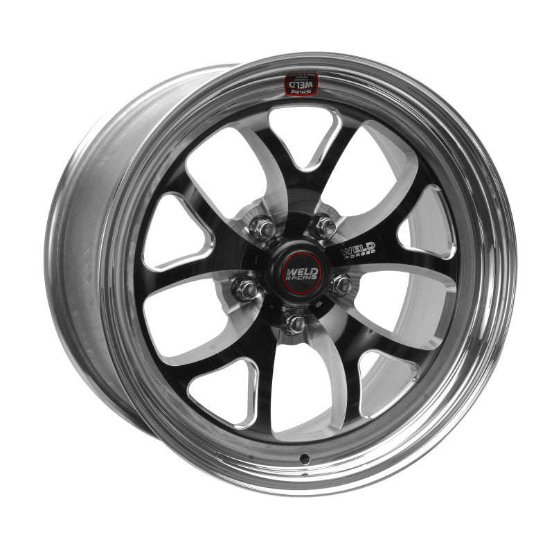 Weld S76 17x5 / 5x4.75 BP / 2.2in. BS Black Wheel (High Pad) - Non-Beadlock