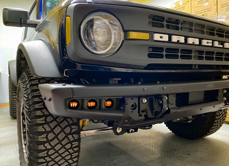Oracle High 21-22 Ford Bronco Triple LED Fog Light kit for Steel Bumper ORACLE Lighting