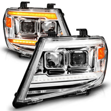 Load image into Gallery viewer, ANZO 09-20 Nissan Frontier Chrome Projector Plank Style DRL w/ Switchback &amp; Sequential LED DRL