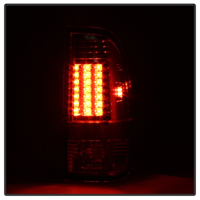 Spyder Ford Super Duty 08-15 Version 2 LED Tail Lights Smoke ALT-YD-FS07-LED-G2-SM - eliteracefab.com