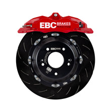 Load image into Gallery viewer, EBC Racing 11-18 Ford Focus ST (Mk3) Red Apollo-4 Calipers 355mm Rotors Front Big Brake Kit - eliteracefab.com