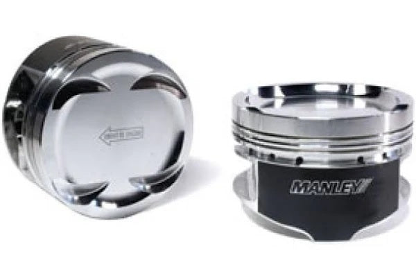 MANLEY Piston Set w/ Rings 86.5mm +.5mm Oversized Bore 8.5:1 Dish Toyota Supra Turbo - eliteracefab.com