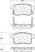 Load image into Gallery viewer, StopTech Sport Performance 11-17 Honda Accord Rear Brake Pads - eliteracefab.com