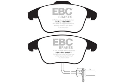 EBC 10+ Audi A5 2.0 Turbo Redstuff Front Brake Pads - eliteracefab.com