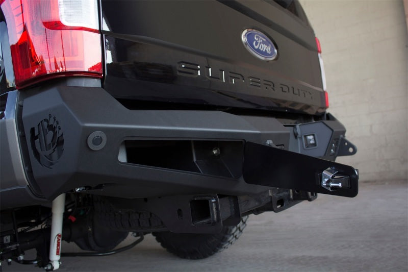 Addictive Desert Designs 17-18 Ford F-250 HoneyBadger Rear Bumper w/ Backup Sensor Cutouts Addictive Desert Designs