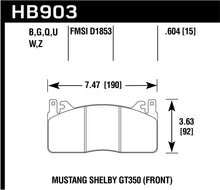 Load image into Gallery viewer, Hawk Performance ER-1 Front Brake Pads - HB903D.604