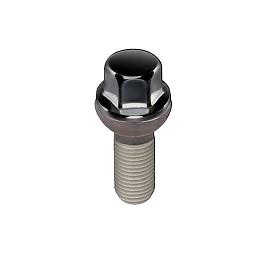 McGard M14x1.5 Black Radius Seat Lug Bolts - Box of 50 - 69832BK