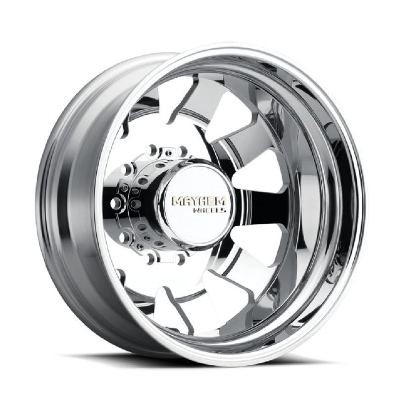 Mayhem 8181 Challenger Dually 22x8.25 / 10x225 BP / 169mm Offset / 170.1mm Hub Polished Wheel