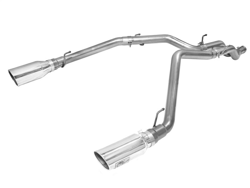 aFe MACHForce XP DPF-Back Exhaust 3in SS w/ 5in Polished Tips 2014 Dodge Ram 1500 V6 3.0L EcoDiesel aFe