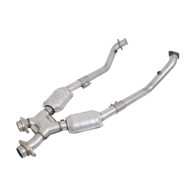 BBK 99-04 Mustang 4.6 GT / Cobra High Flow X Pipe With Catalytic Converters - 2-1/2 - eliteracefab.com