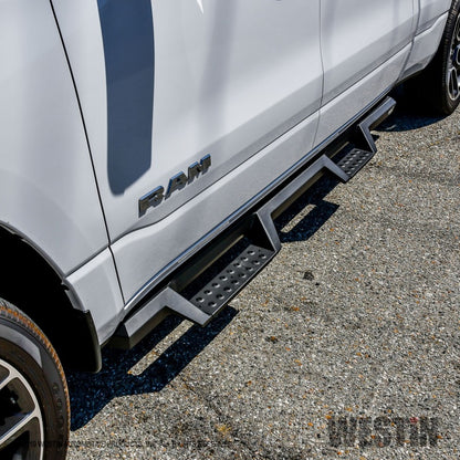 Westin/HDX 2019 Ram 1500 Crew Cab Drop Nerf Step Bars - Textured Black - eliteracefab.com