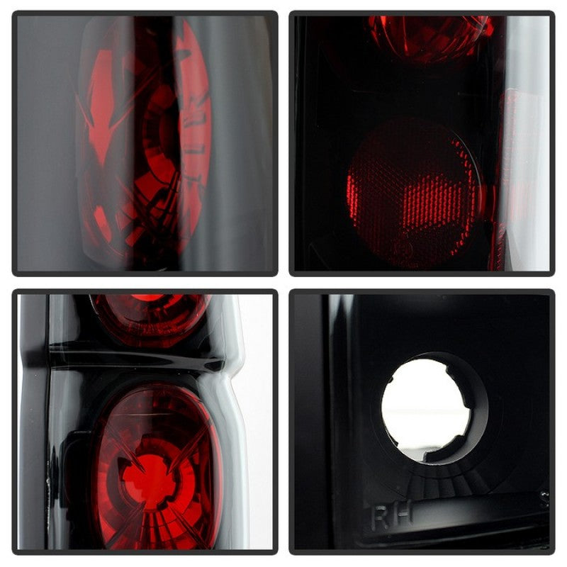 Spyder Nissan Hardbody 86-97 Euro Style Tail Lights Black Smoke ALT-YD-NH86-BSM - eliteracefab.com