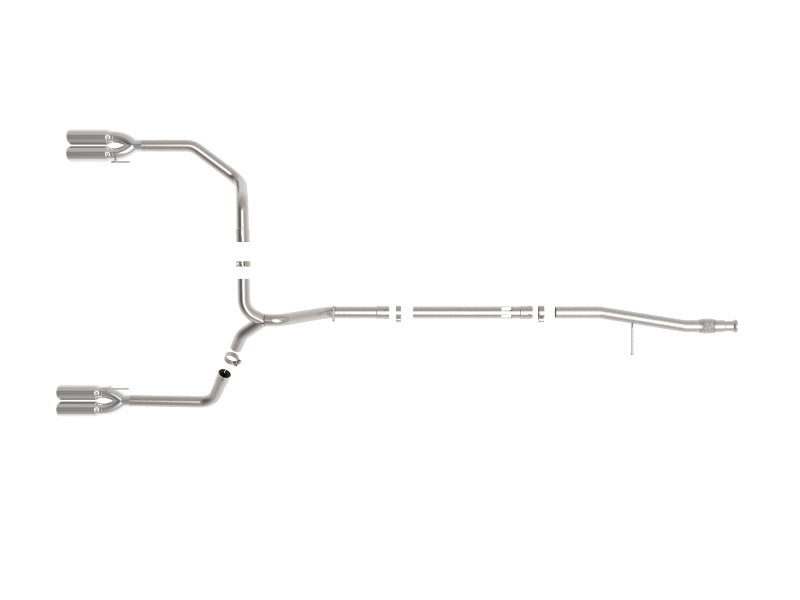 aFe Vulcan Series 3in 304SS DPF-Back 20-21 GM Trucks L6-3.0L (td) LM2 - Dual Polished Tip aFe