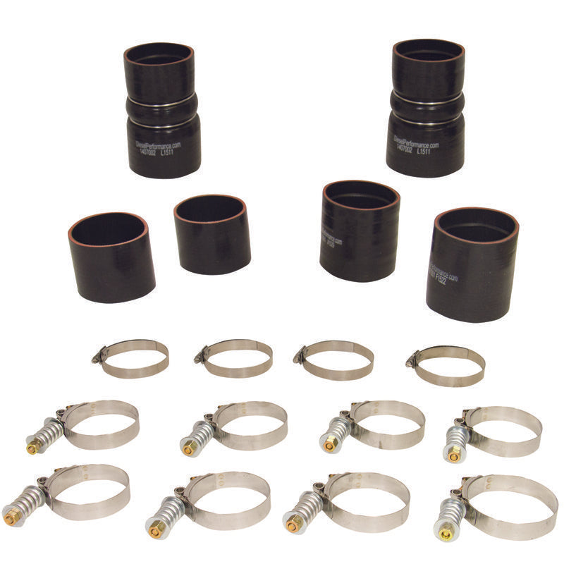 BD Diesel Intercooler Hose & Clamp Kit - 1999-2003 Ford 7.3L PowerStroke - eliteracefab.com