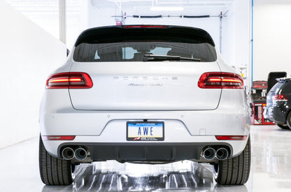 AWE Tuning Porsche Macan Touring Edition Exhaust System - Chrome Silver 102mm Tips AWE Tuning