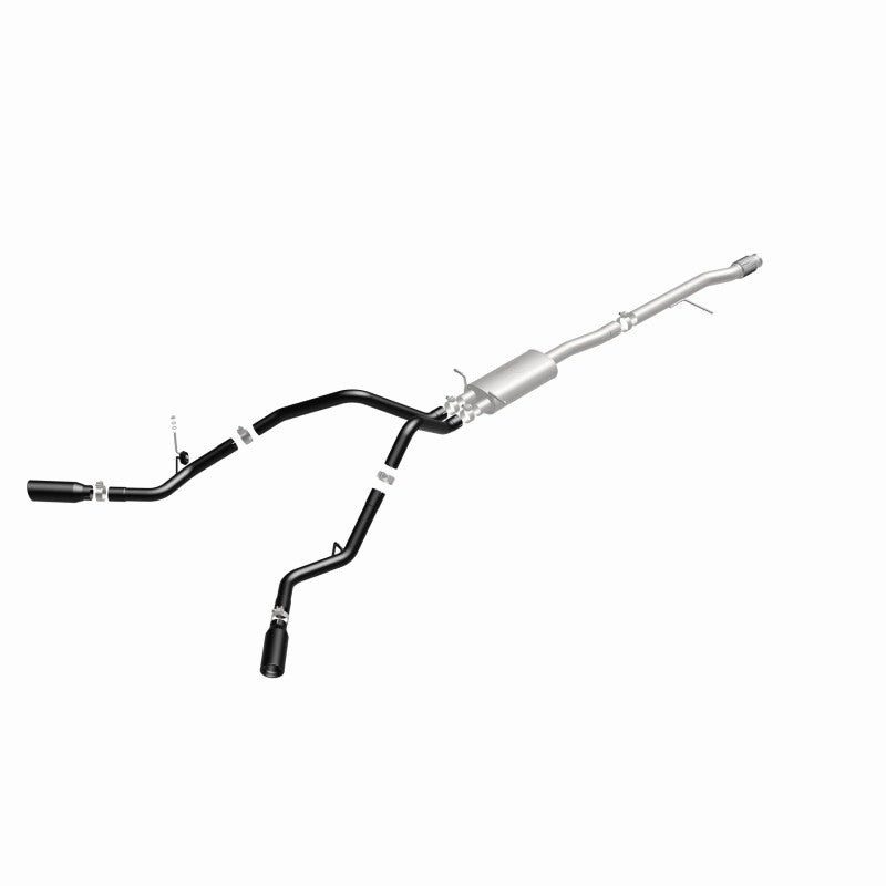 MagnaFlow SYS Cat-Back 3.5in Black Dual Split Rear Tips 14-15 Chevy Silverado/GMC Sierra 4.3L-5.3L Magnaflow