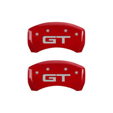 Load image into Gallery viewer, MGP Rear set 2 Caliper Covers Engraved Rear 2015/GT Red finish silver ch MGP