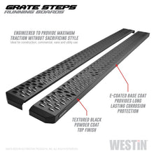 Load image into Gallery viewer, Westin Grate Steps Running Boards 83 in - Textured Black - eliteracefab.com