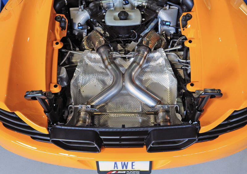AWE Tuning McLaren MP4-12C Performance Exhaust - Machined Tips AWE Tuning