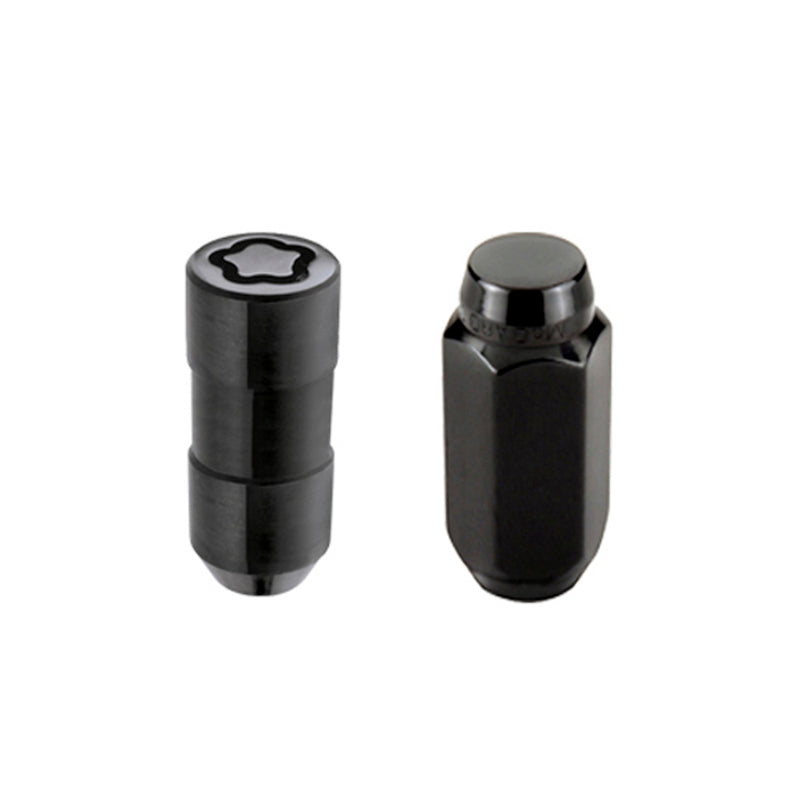 McGard 6 Lug Hex Install Kit w/Locks (Cone Seat Nut) M14X2.0 / 13/16 Hex / 2.25in. Length - Black - eliteracefab.com