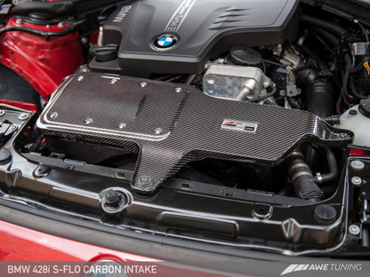 AWE Tuning BMW 228i/320i/328i/428i S-FLO Carbon Intake - eliteracefab.com