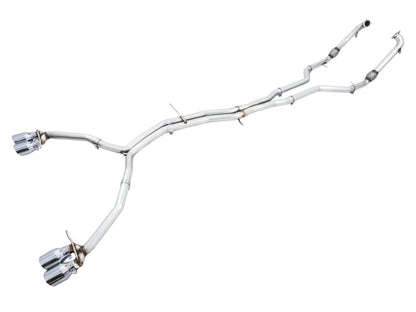 AWE Tuning Audi B9 S5 Coupe 3.0T Track Edition Exhaust - Chrome Silver Tips (102mm) AWE Tuning